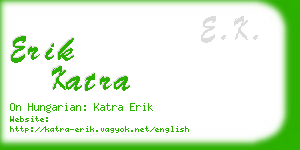 erik katra business card